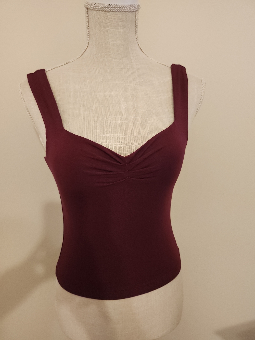 Sleek Square-Neck Camisole Tank - Plum